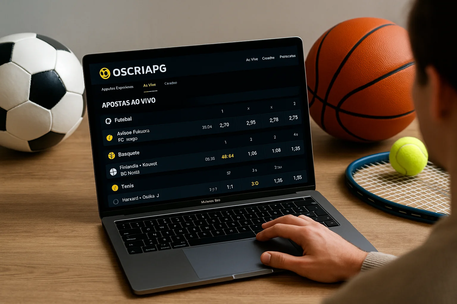 Aposte em apostas esportivas no cassino online OSCRIAPG