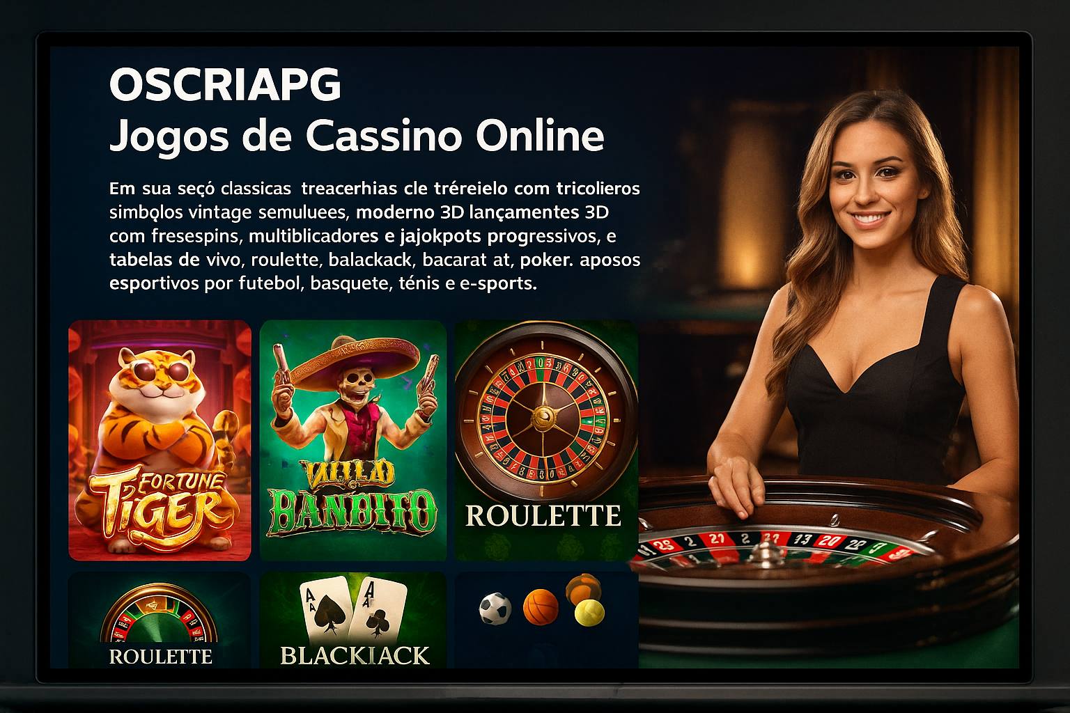 Jogos de cassino online OSCRIAPG