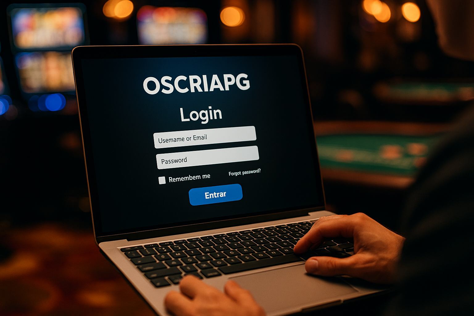 Login no Cassino OSCRIAPG